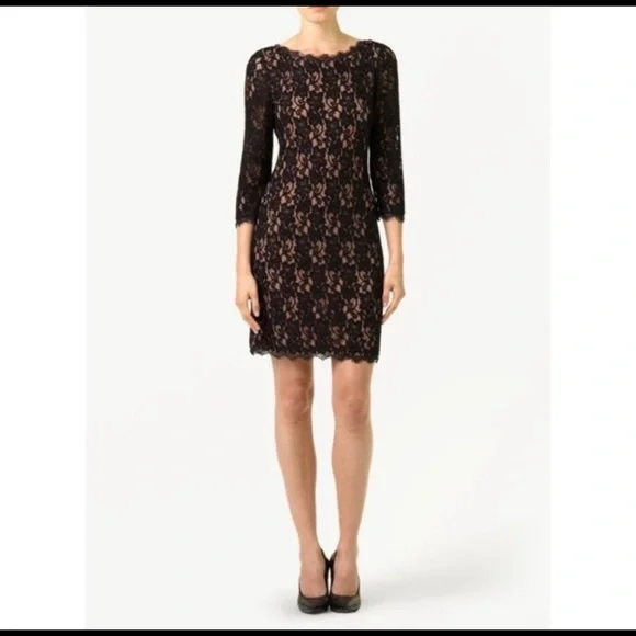 Aritzia Dresses | Aritzia T. Babaton Black Lace Dress | Color: Black/Cream | Size: 6 | Mwbauman's Closet